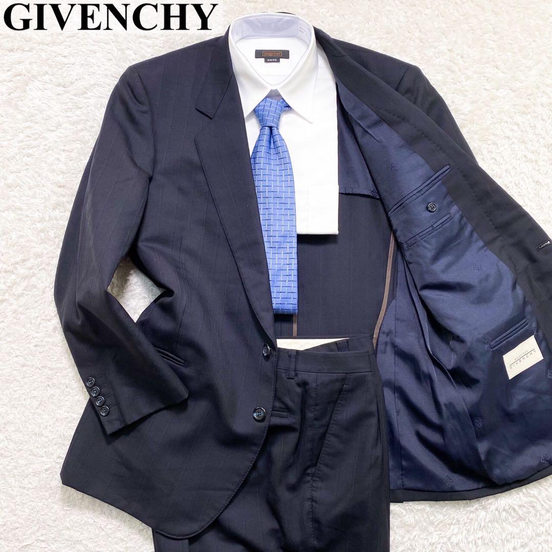 【希少XL】GIVENCHY ジバンシー セットアップ シングル 2B ネイビー GIVENCHY（ジバンシィ） 90's セットアップ スーツ ジャケット パンツ