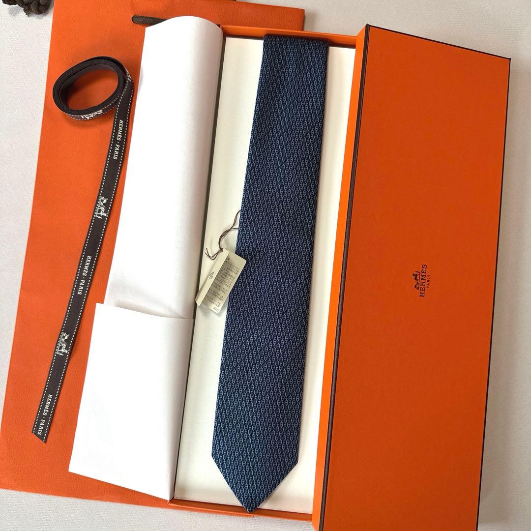 エルメス ネクタイ 《マイヨン・クラブ》新品 未使用