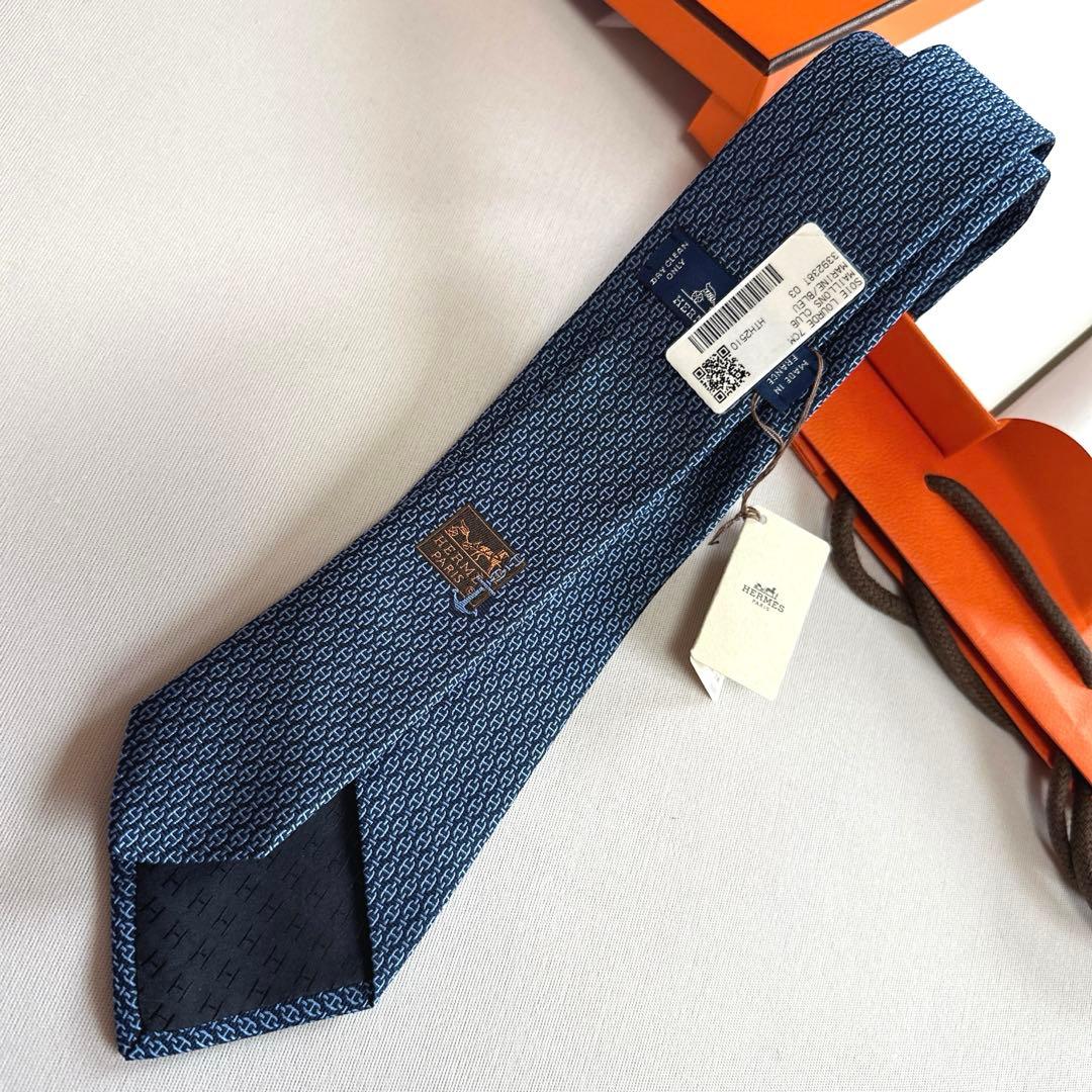 エルメス ネクタイ 《マイヨン・クラブ》新品 未使用