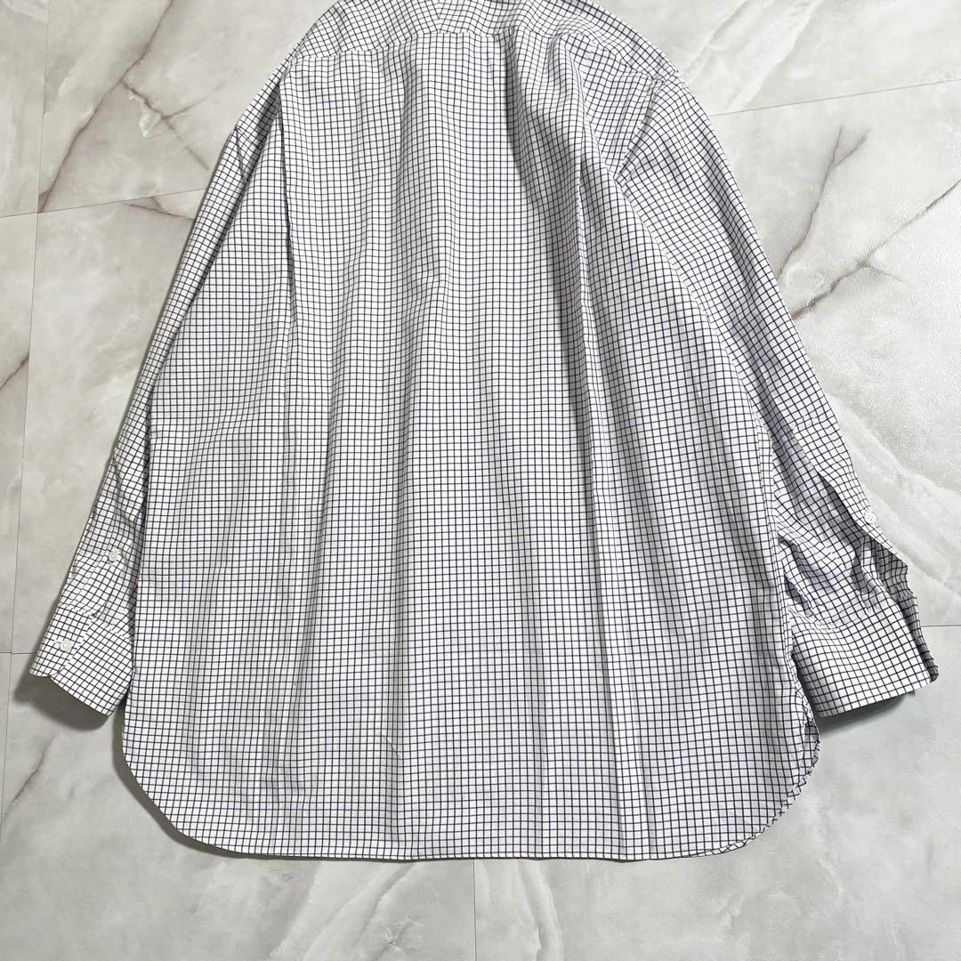 A18461 美品 ラルフローレンパープルレーベル グラフチェックシャツ