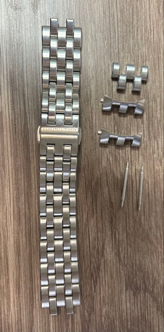 蛙ちゃん　ハミルトン純正　ステンレスベルト　ジャズマスター用 H695.327.103 ジャズマスタービューマチック44mm専用ステンレスベルト