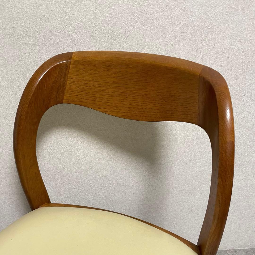 飛騨家具 シラカワムンク ダイニングチェア 北欧モダン オーク無垢材