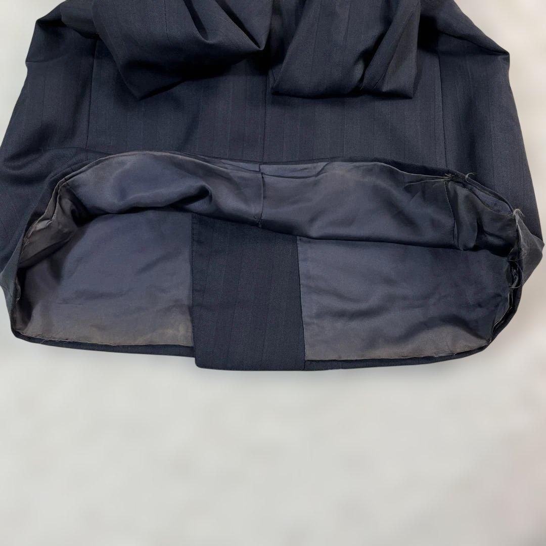 エルメネジルドゼニア ダブルスーツ ブラック系 シャドーストライプ