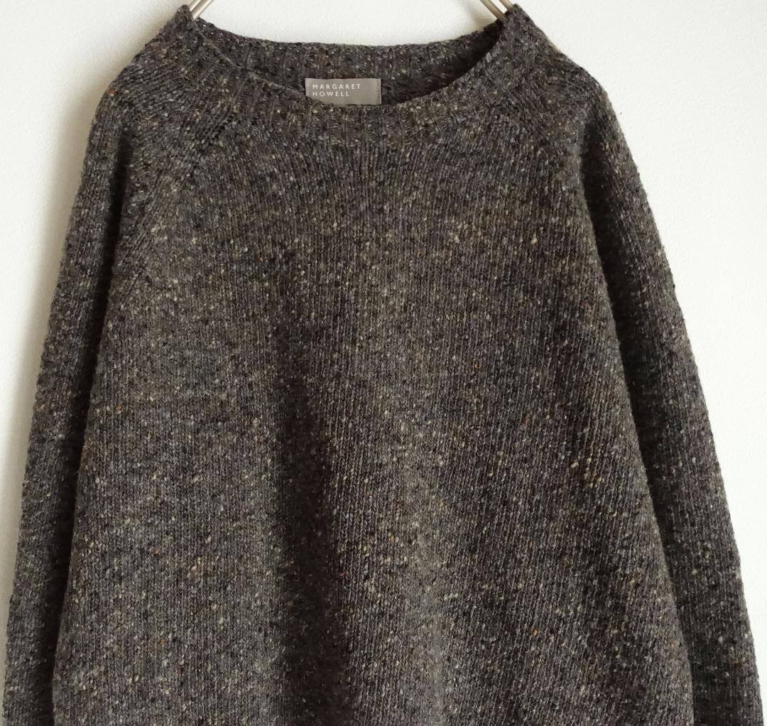 美品マーガレットハウエル☆スコットランド製 ドネガルウールニット 2