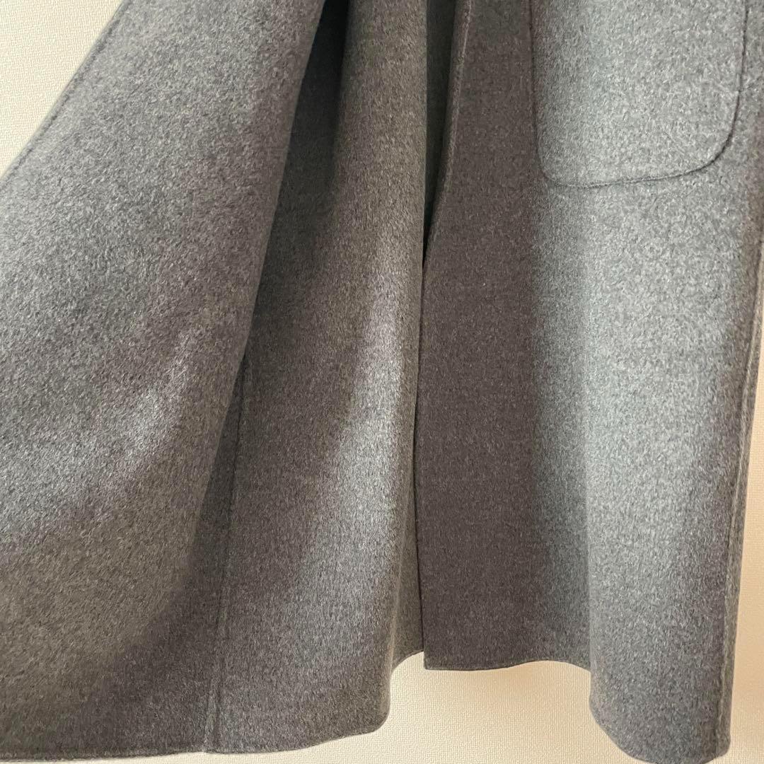 未使用 Seven fairy 高級 ロングコート ウール カシミヤ グレー