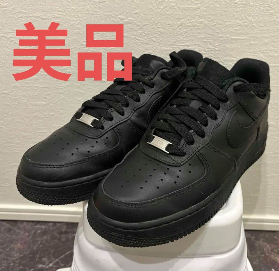 【美品】エアフォース1 07 ブラック×ブラック 26cm 315122-001 NIKE（ナイキ） 【並行輸入品】ナイキ スニーカー メンズ エアフォース