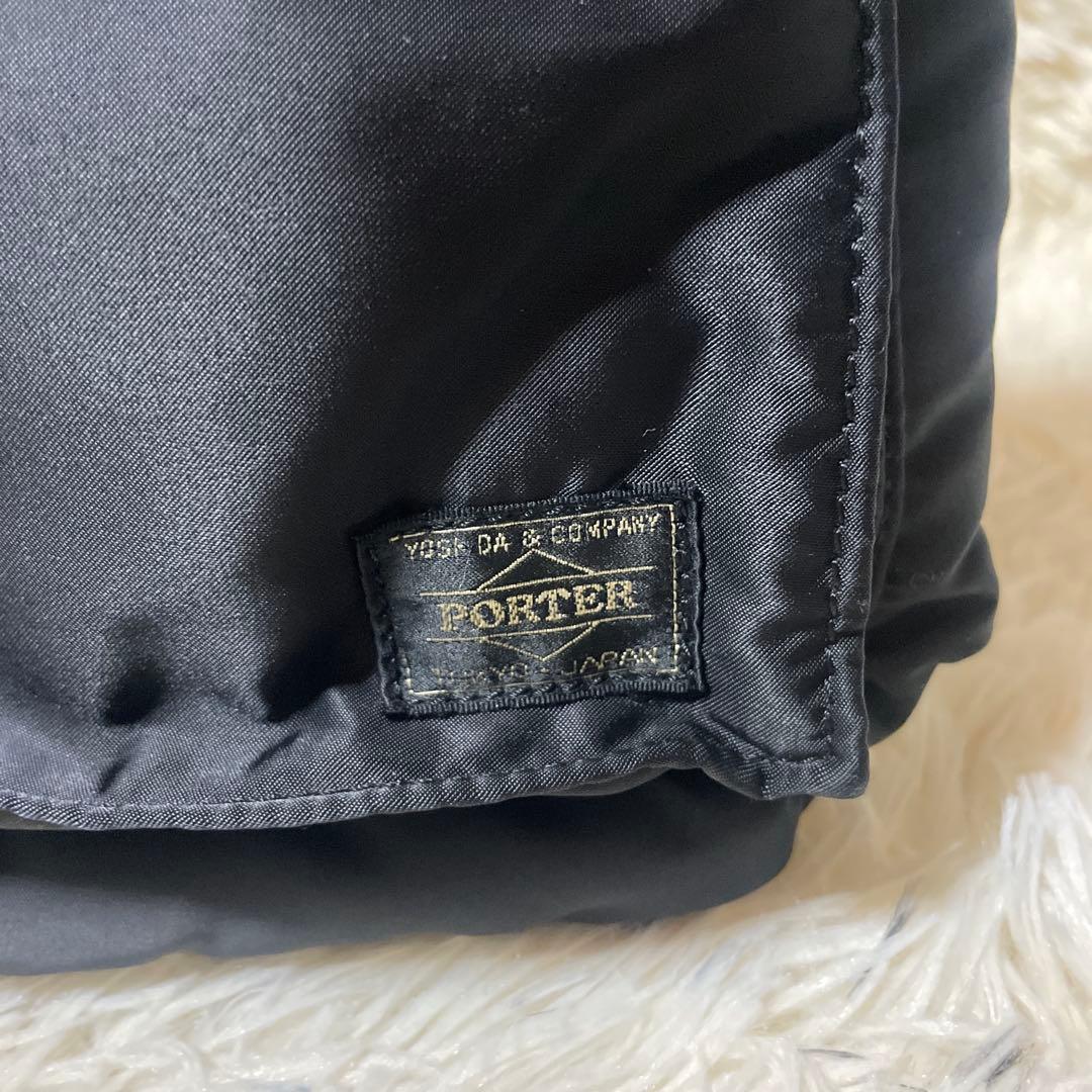 美品》PORTER タンカー ブリーフケース ビジネスバッグ ブラック A4