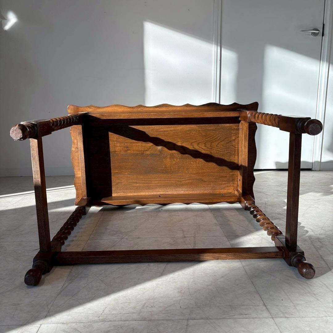 イギリス アンティーク ツイストレッグ サイドテーブル 店舗什器