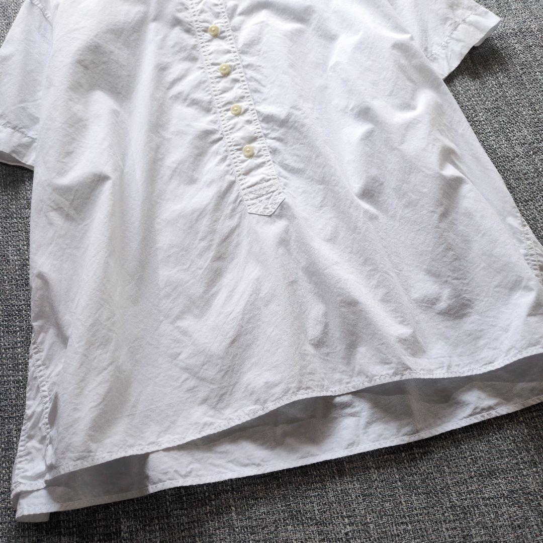 MHL 近年モデル プルオーバー バンドカラーシャツ ボックスシルエット