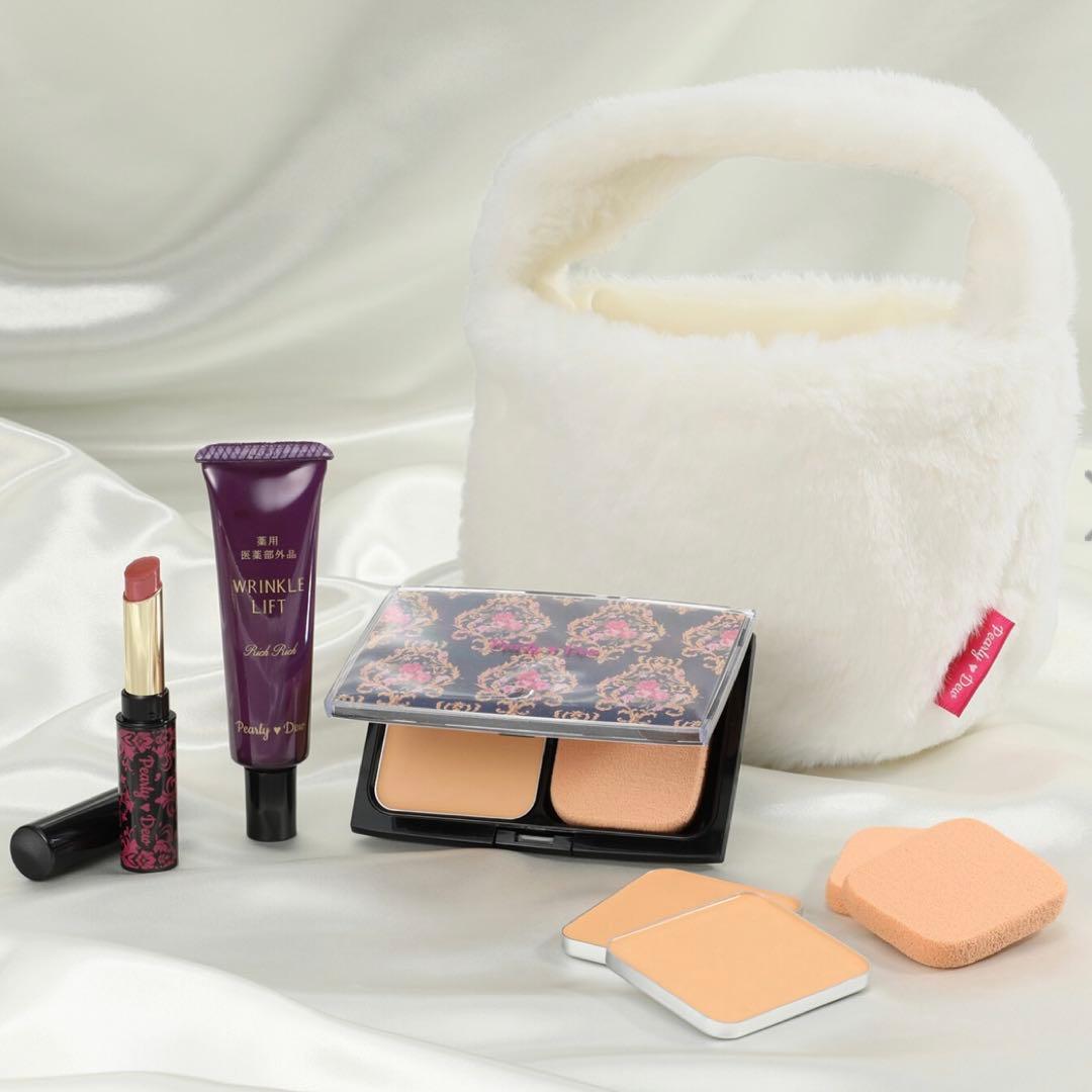 パーリーデュー☆薬用リンクルリフト美白パウダークリーミーファンデーションセット 冬季限定]パーリー デュー 薬用リンクルリフト美白パウダークリーミー