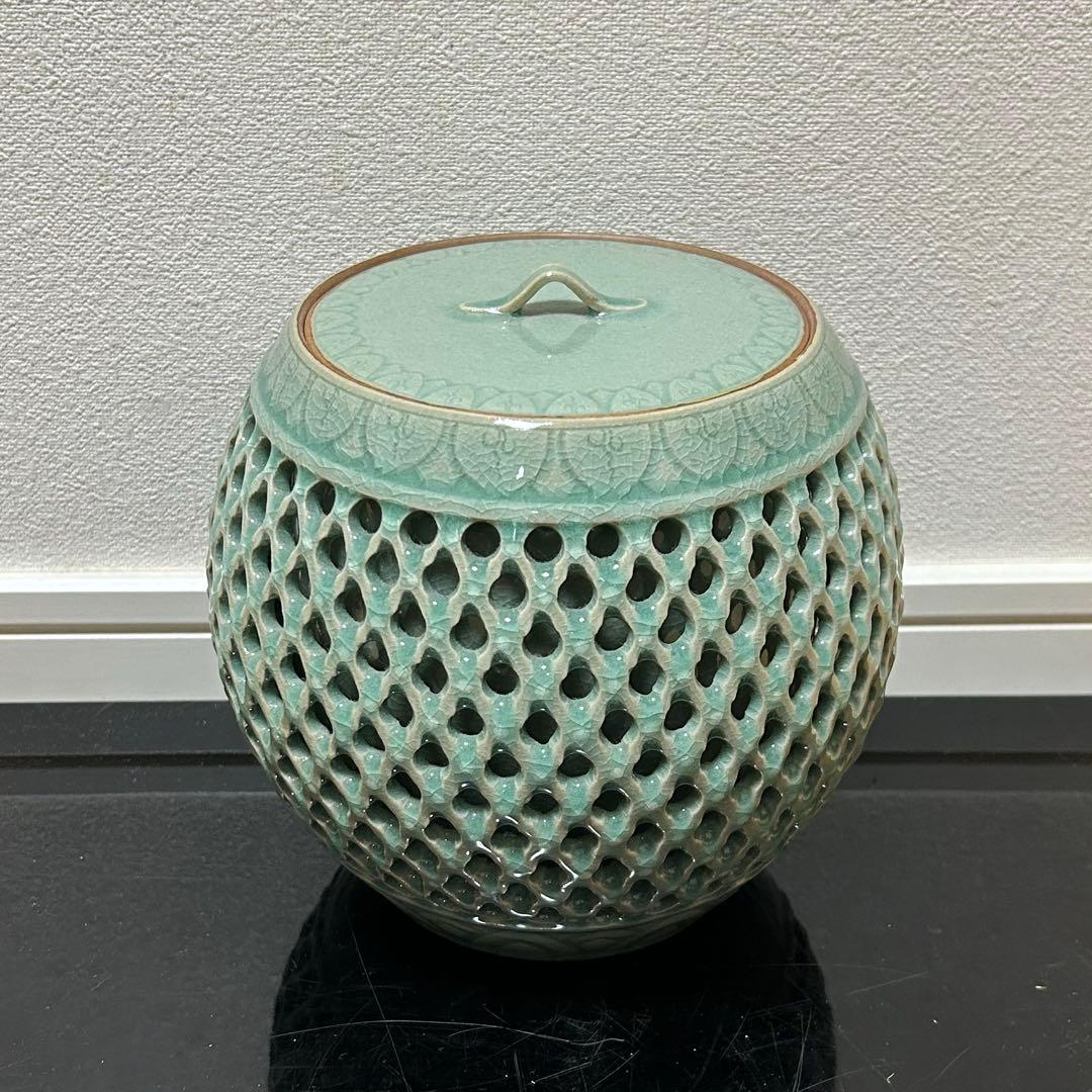 高麗青磁透水指 茶道具懐石鵬雲斎坐忘斎淡々斎即中斎棗茶杓水屋茶碗釜