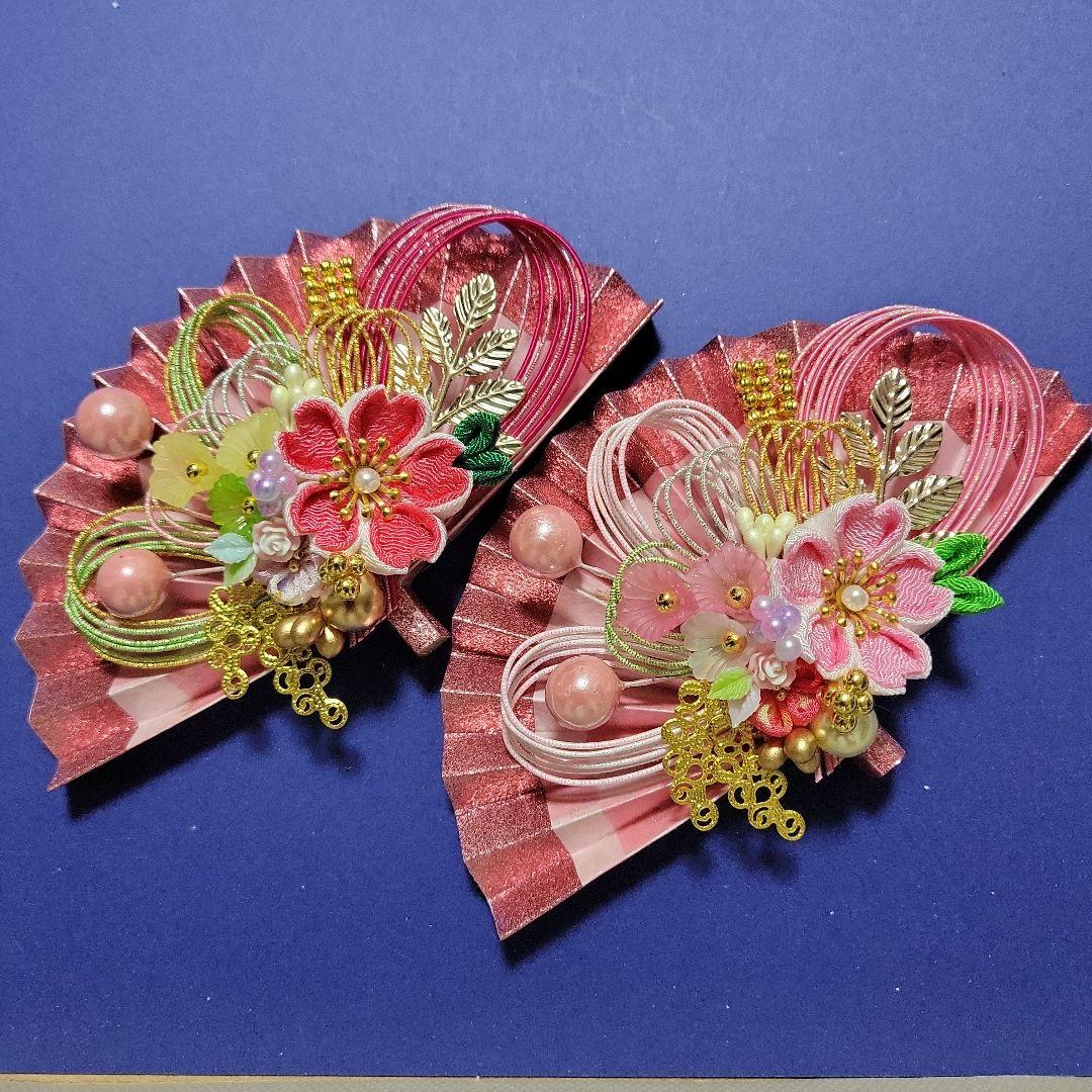 LUPINUS《水引素材》友禅和紙使用扇子