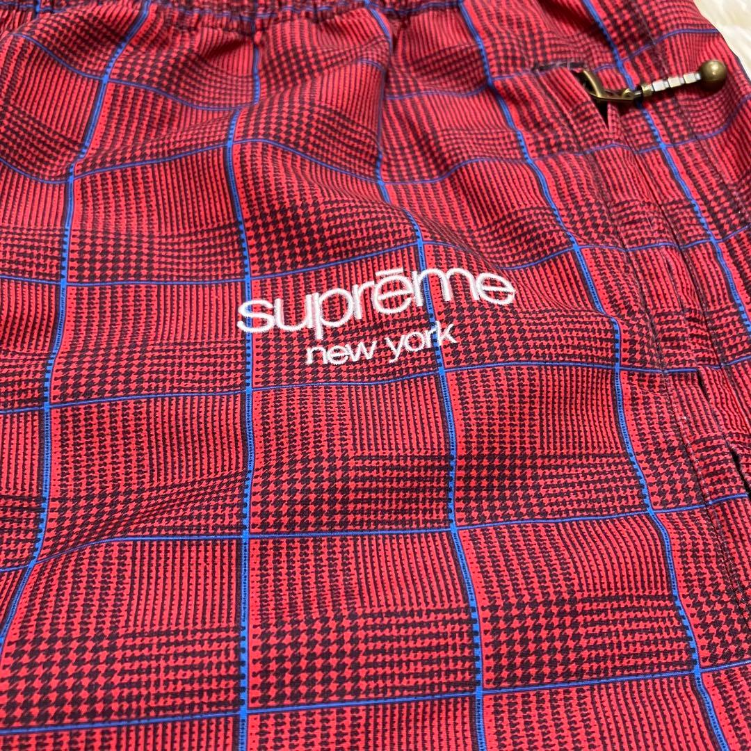Supreme チェック柄 トラックパンツ ナイロンパンツ Mサイズ - メルカリ