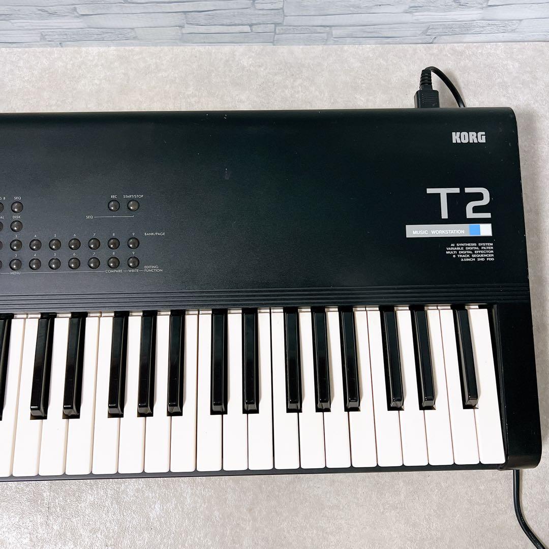 動作品 KORG T2 コルグ シンセサイザー ワークステーション 76鍵盤