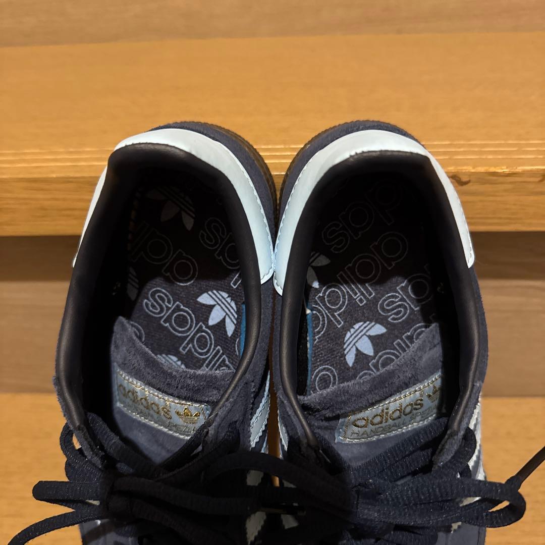 アディダス　スペツィアル　ネイビー　水色　23.5cm