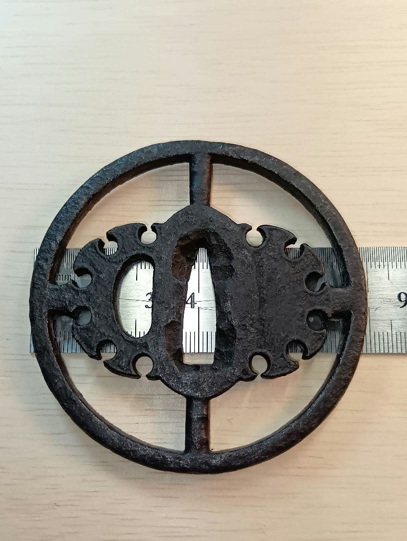 ARTEEFLOW-鍔 雪輪竹透かし鍔 正阿弥 鑑定書有り