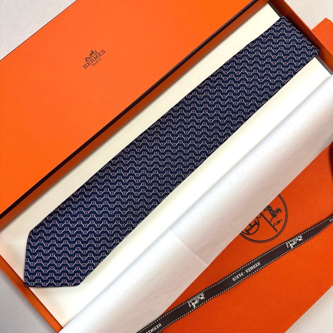 エルメス ネクタイ 《クラブ・デシェネ》新品 未使用