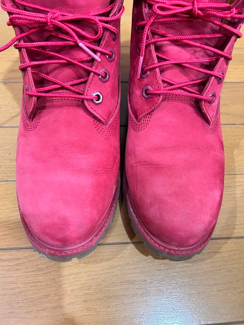 廃盤品 ティンバーランド レッド 赤 ブーツ 27㎝ - メルカリ