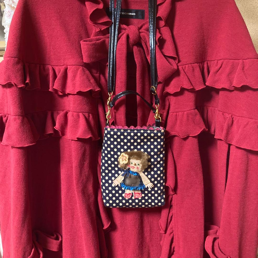 サエラ風チュニック鴨居洋子ルームフリースワンピース。可愛い携帯スマホ入れ2点