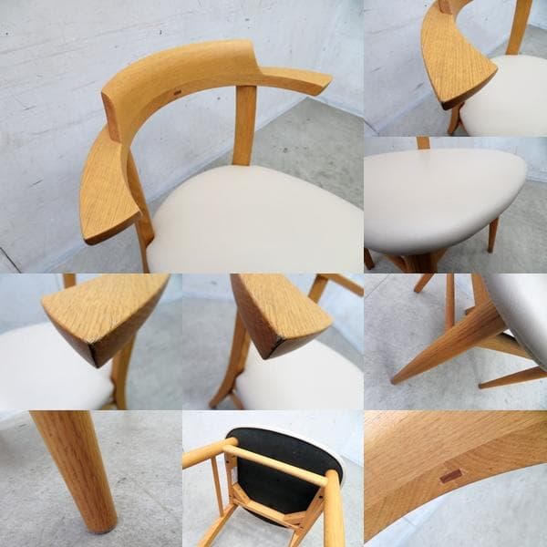 展示品□柏木工□アワザ□アームチェア□ダイニングチェア□オーク材