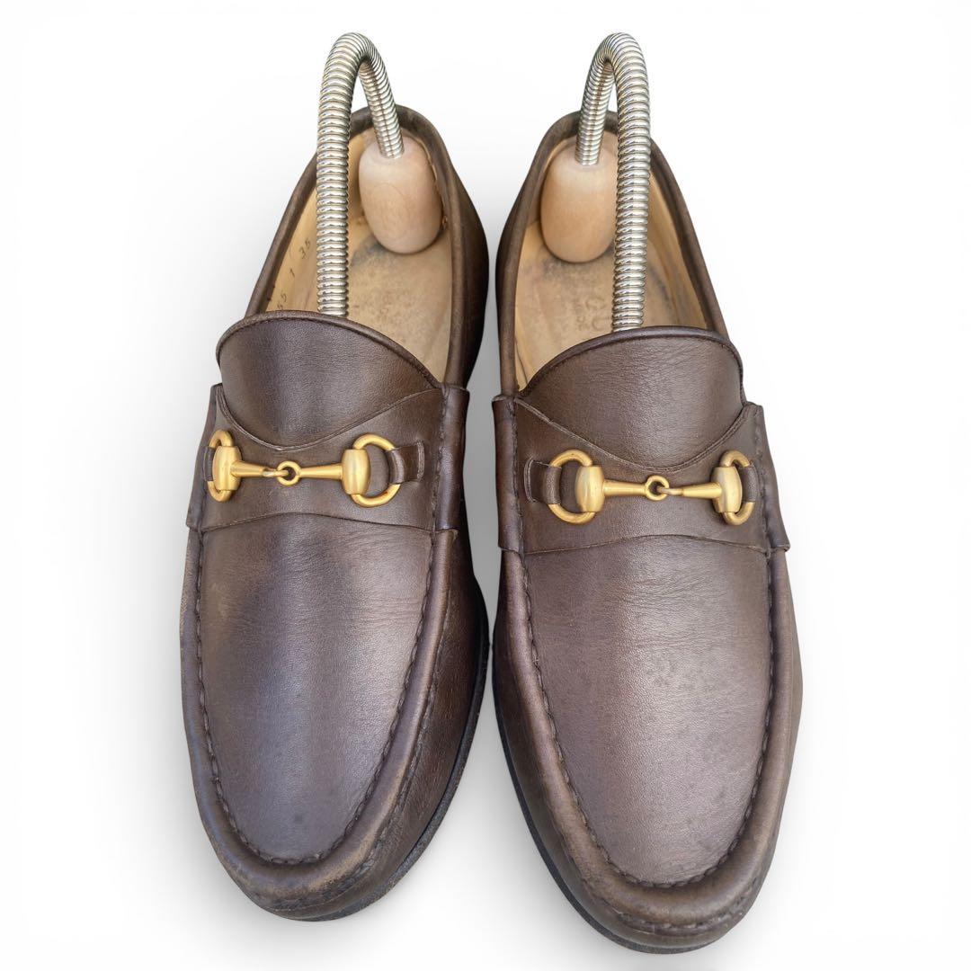 GUCCI ホースビットモカシン ローファー ブラウン 35C 22.0cm - メルカリ