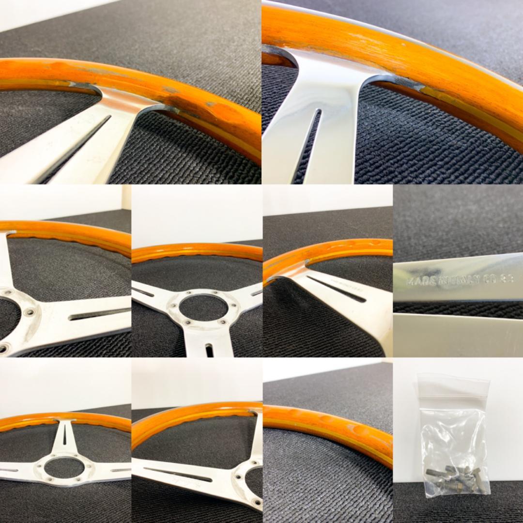 ナルディ クラシック ウッドステアリング おまけホーンボタン・ネジ6本