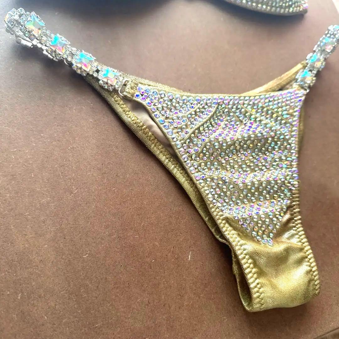 Akina✨コンテスト　競技用　ストーン付き✨ゴールド　ビキニ