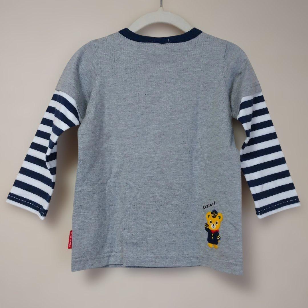 新品タグ付き】大人気!ミキハウス 新幹線 長袖カットソー サイズ90