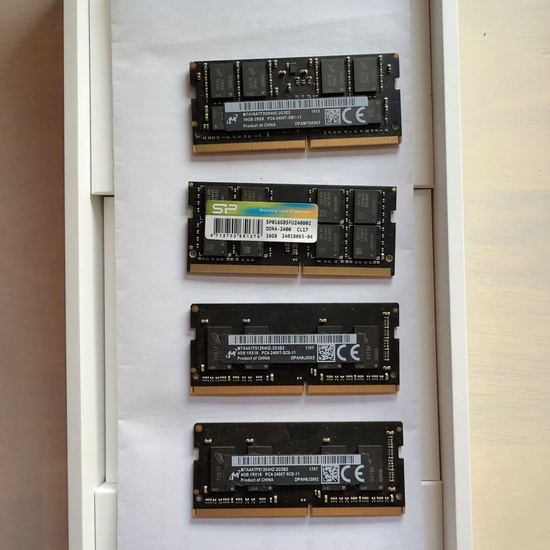 DDR-2400(PC4-19200)16GB×2、4GB×2 A-Tech 16GB DDR4 2400 MHz SODIMM PC4-19200 (PC4-2400T) CL17 2Rx8