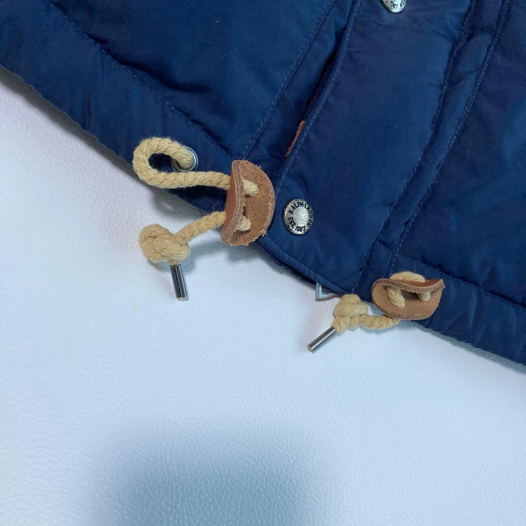 ポロラルフローレン ダウンベスト 2way ポニー刺繍 ネイビー 紺色 S