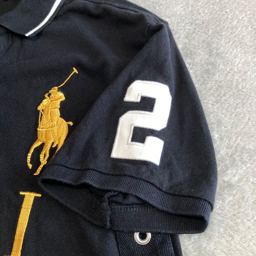 ポロラルフローレン 鹿の子 半袖ポロシャツ ドバイ ビッグポニー 金