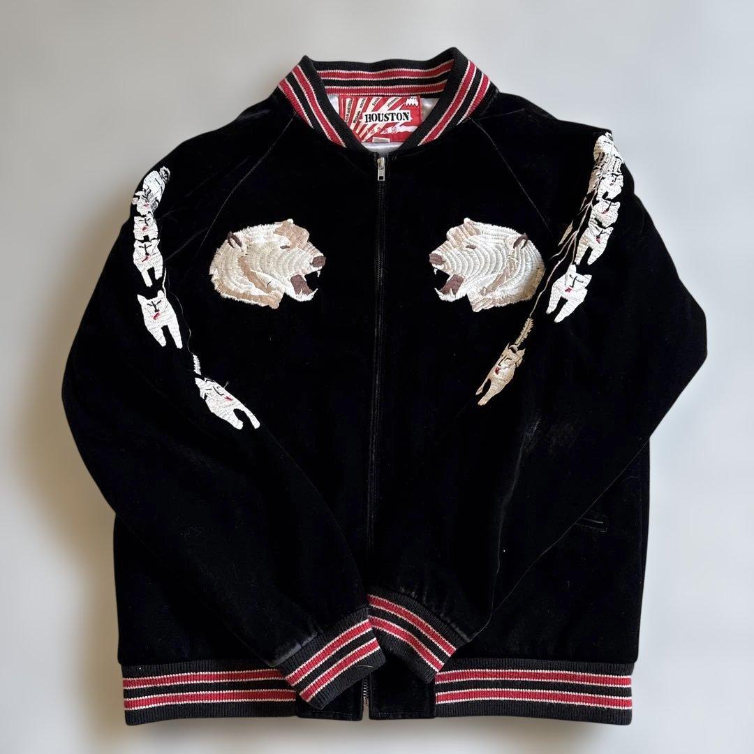 HOUSTON スカジャン　ベッチン　M 秋冬の風物詩。「ヒューストン」から、2022年モデルの新作『別珍