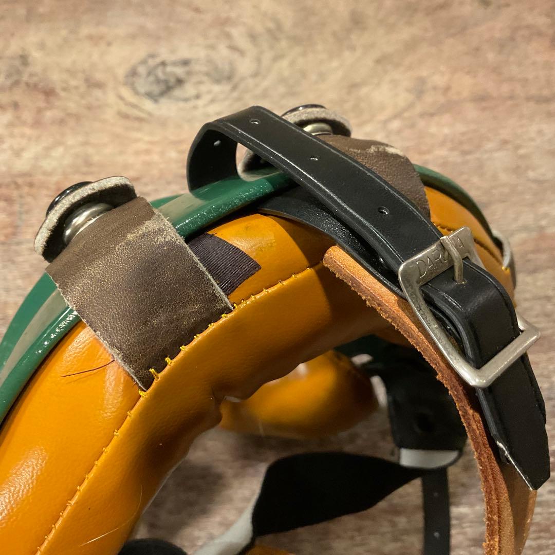 未使用保管品！昭和レトロ キャッチャーマスク 金属製 野球 審判 硬式