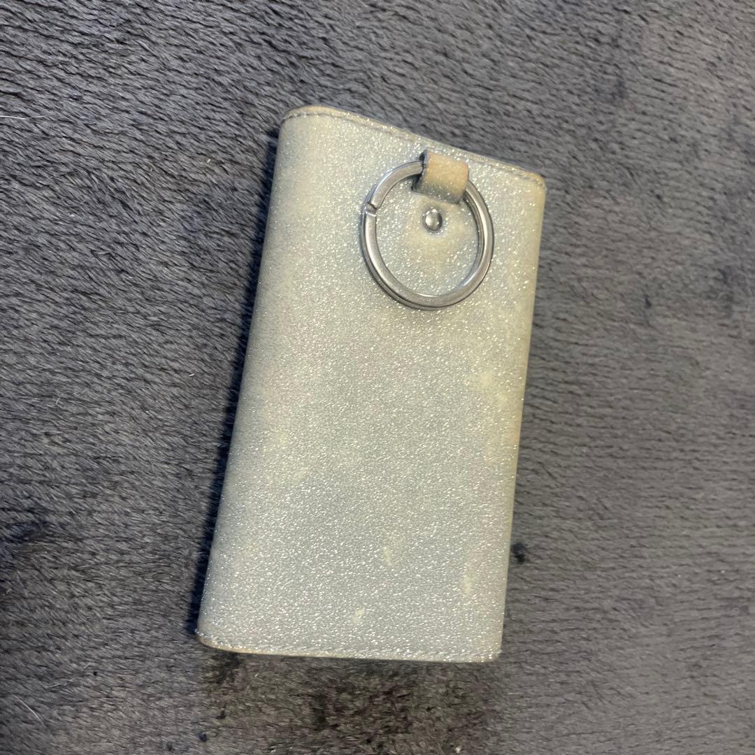 バレンシアガ キーケース グリッター キーリング ラメ ストラップ