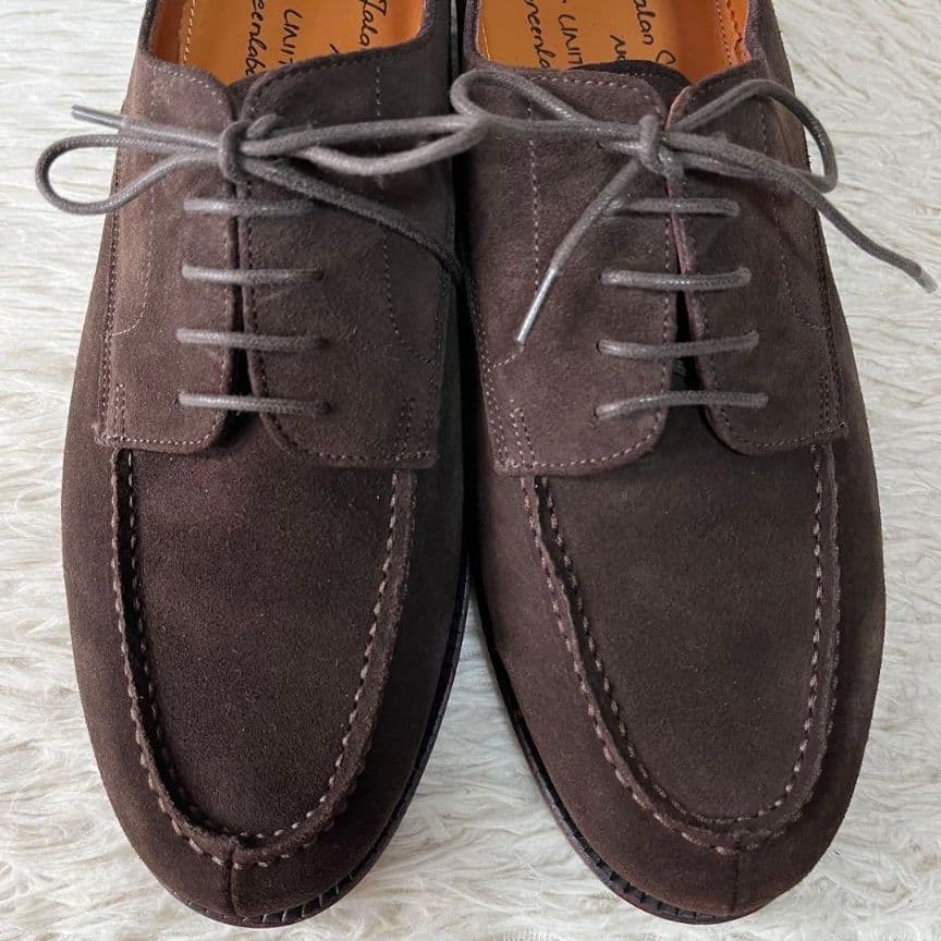 本日限定セール】ジャランスリウァヤ スエード Uチップ グリーン