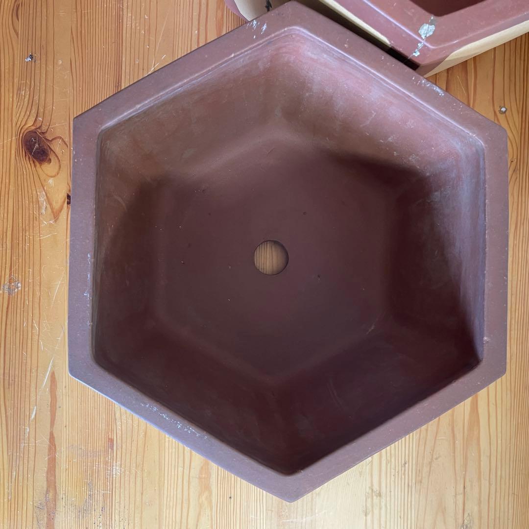 盆栽鉢》中国宜興 漢詩 花鳥 在落款 サイズ違い2つセット - メルカリ