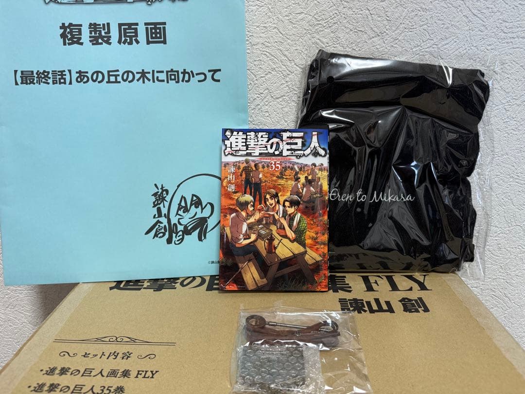 開封のみ 進撃の巨人 画集 FLY 35巻 - メルカリ