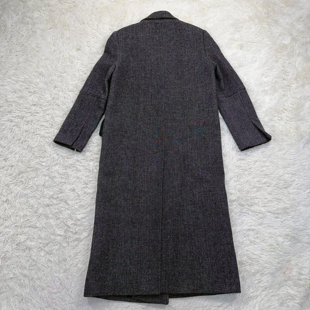 美品✨ ザラ チェスターコート マキシ丈 ヘリンボーン ダブルブレスト