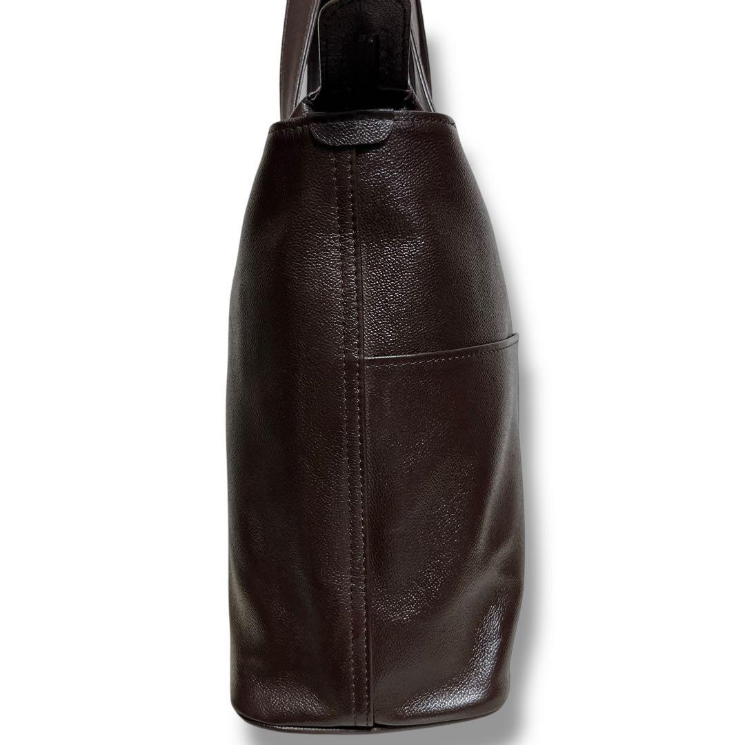 美品 ポーター リンク レザー トートバッグ S 同素材 ポーチ付き