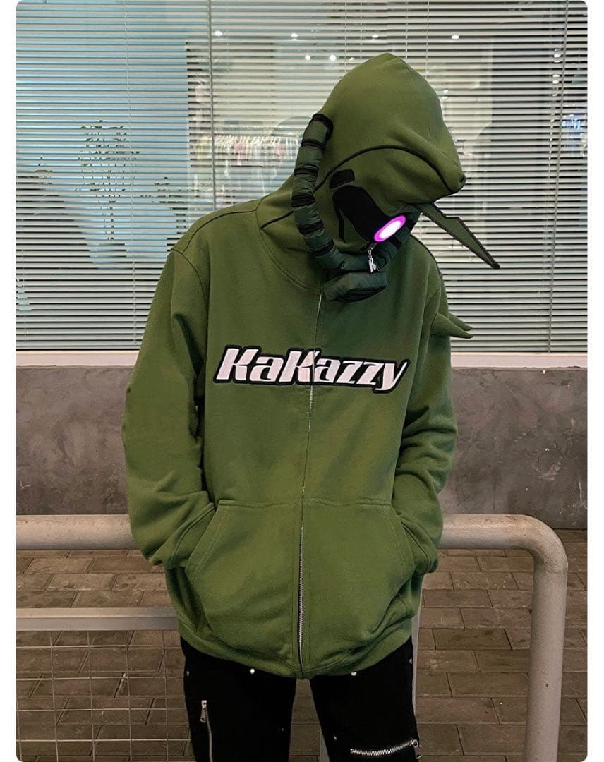 KAKAZZY ZAKU HOODIE ザク フルジップ パーカー Mサイズ - メルカリ