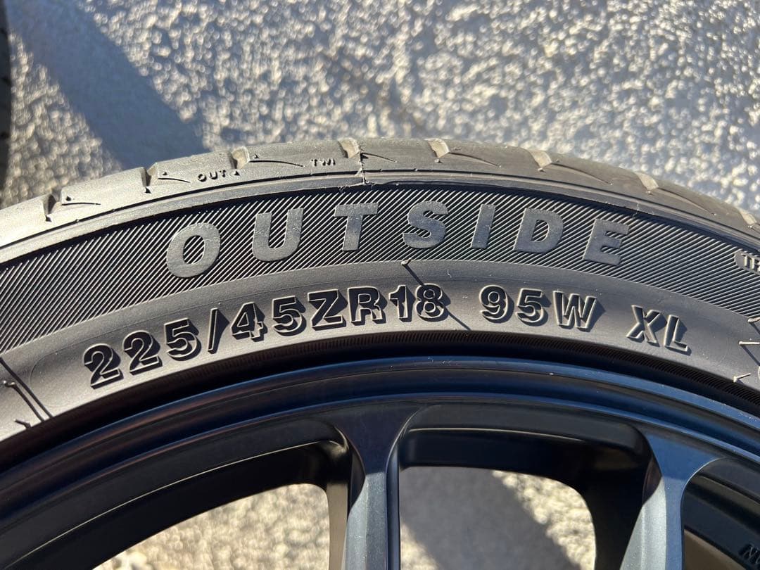 ワーク エモーション 18インチ 7.5J 225/45ZR18 2024年製造