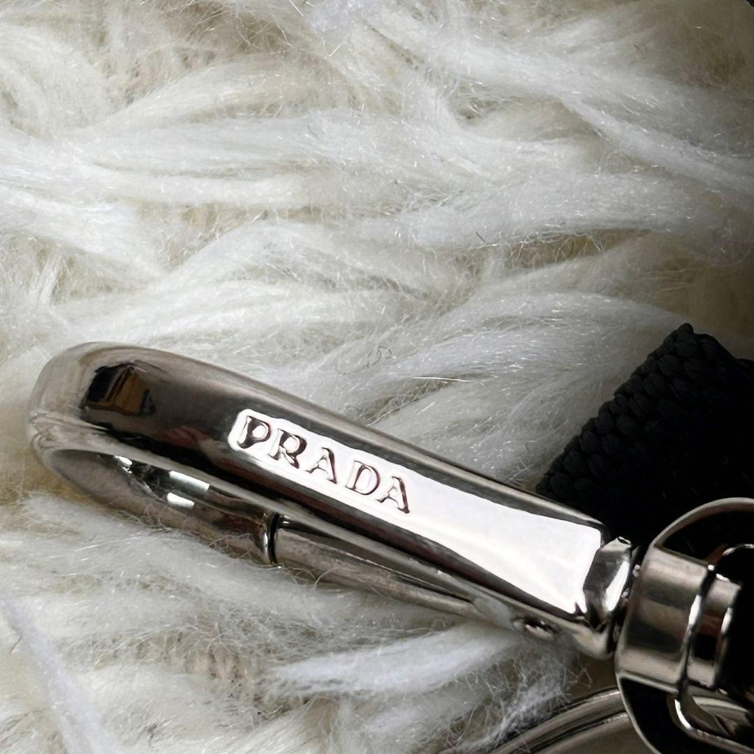 極美品】PRADA リュック型 キーホルダー バッグチャーム 小物入れ 黒