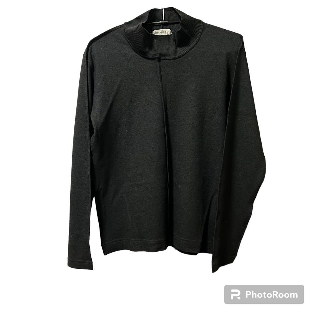 超希少issey miyake men スティーブジョブズ着用 黒タートルネック