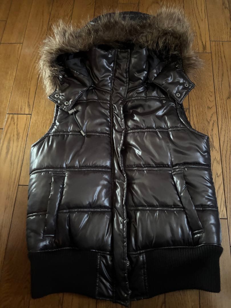 ダウンベスト ファー y2k グランジ opium darkwear 最安値❗️ 00s Y2K ファーダウンベスト 平成 グランジ ギャル男 お兄