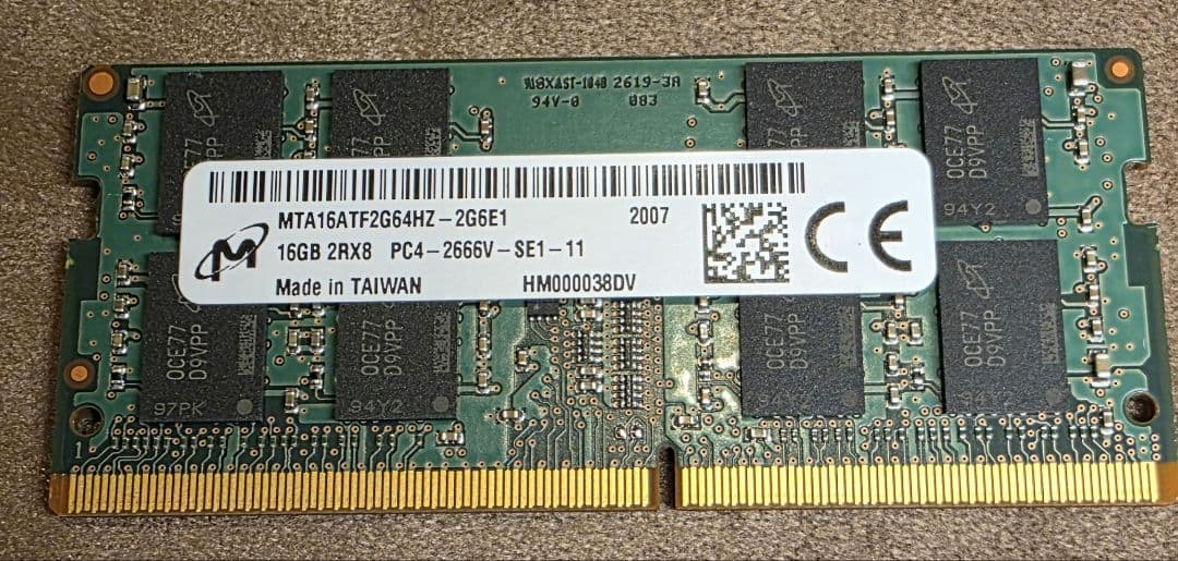 あ*き様 Micron 16GB メモリ DDR4-2666 (PC4-2130 A-Tech 16GB RAM Replacement for Kingston KCRXJ6-MIE | DDR4 2666MHz