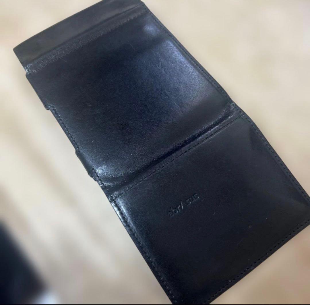 メンズ 二つ折り 本革 レザー ミニ財布 アブラサス abrAsus abrAsus 薄い財布 abrAsus（アブラサス）メンズ 二つ折り革財布