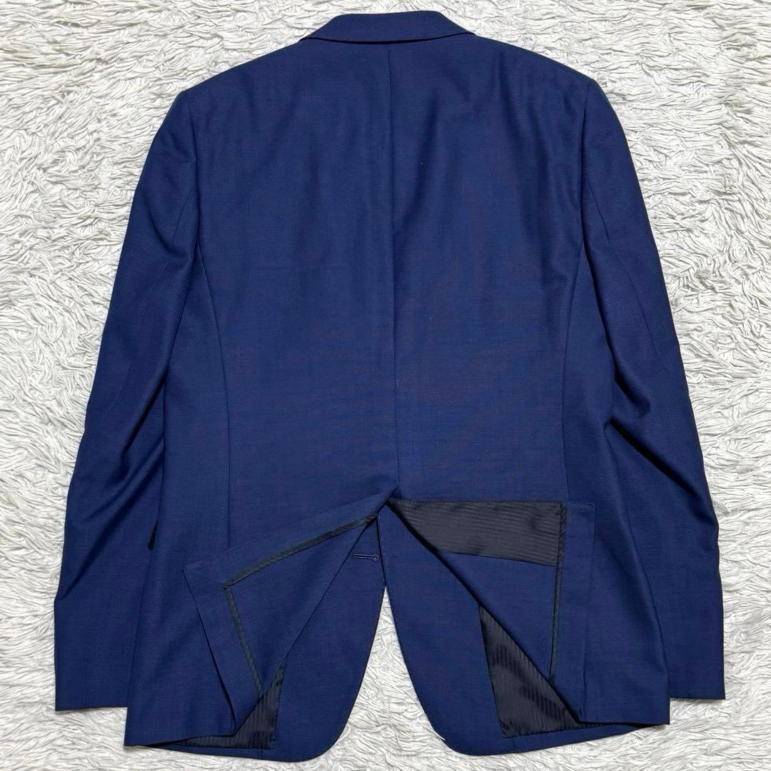 極美品 スーツセレクト スリーピース セットアップ スーツ ネイビー XL