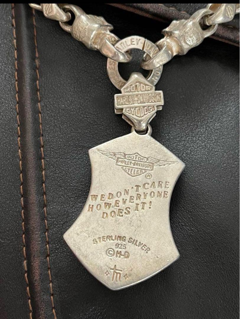 シルバー925 ハーレーダビッドソン スカルネックレス ネックレス