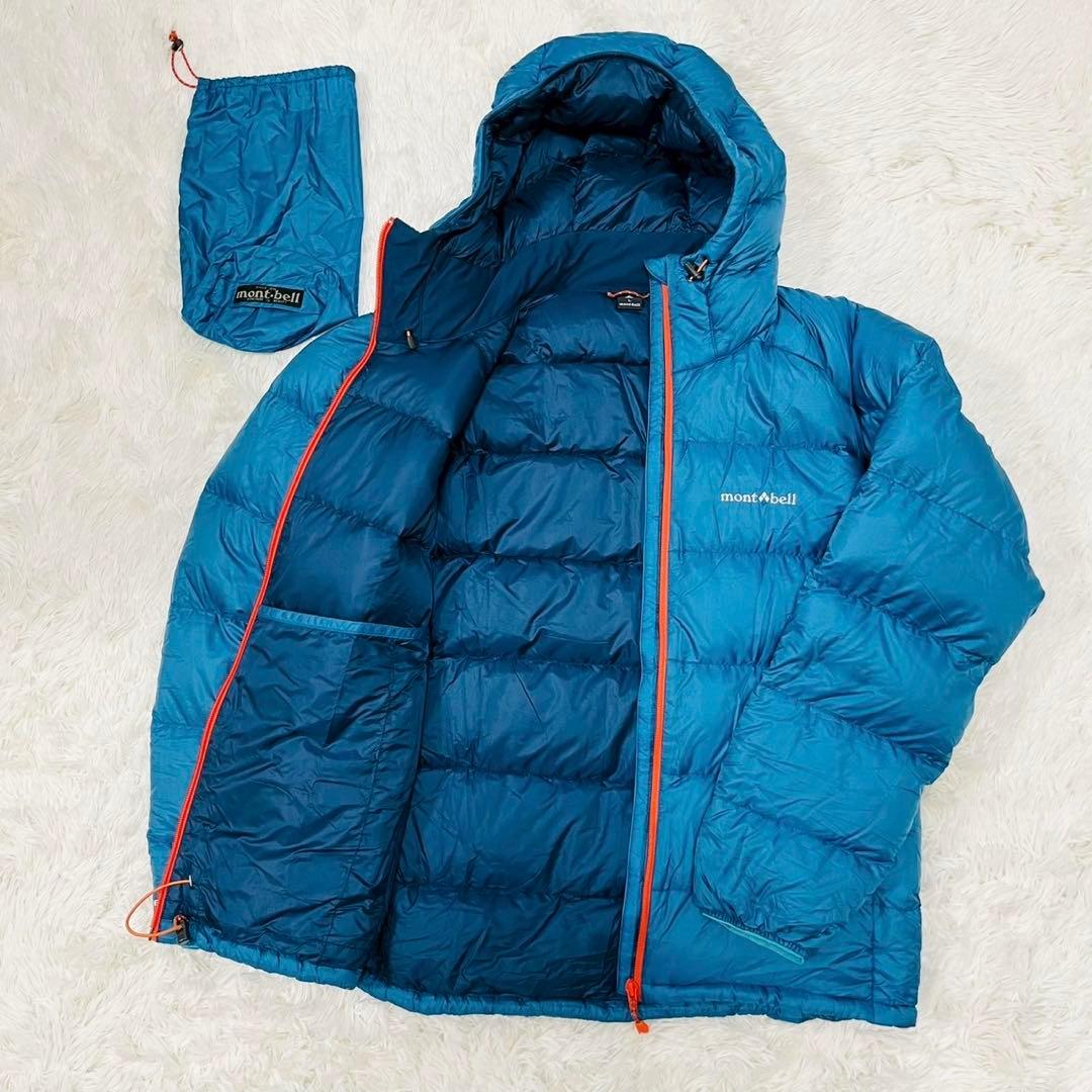 モンベル ライトアルパインダウン パーカー ライトブルー L 1101532