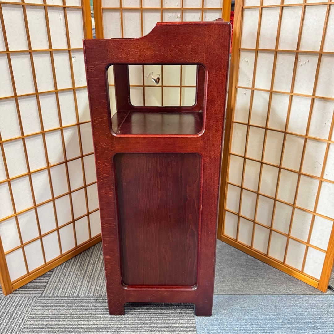 karimoku カリモク 電話台 FAX台 サイドチェスト レトロ 昭和レトロ